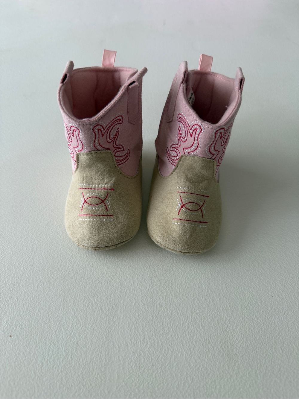 Stepping Stones - Kids Soft Boot slippers in Pink and Cream